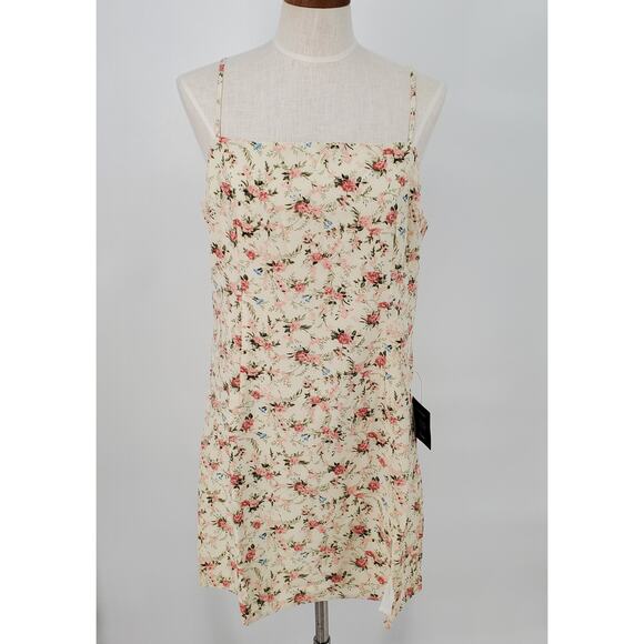 Lulus XL Always a Sweetheart White Floral Print Mini Dress New - Picture 1 of 9